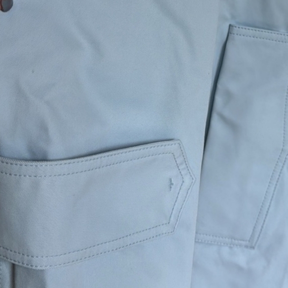 NWT Banana Republic  water resistant light blue  trench coat - Picture 4 of 9